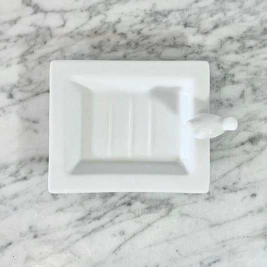 Vintage Porcelain Bird Soap Dish