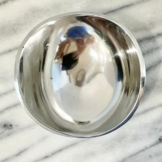 Vintage Polished Silver Bowl, India