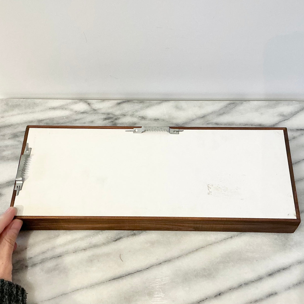 Small Vintage Wood Framed Mirror