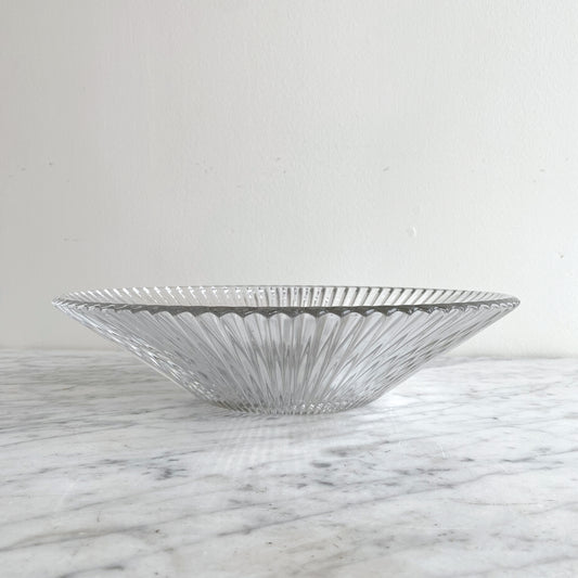 Vintage "Starburst" Glass Serving Bowl, 12”