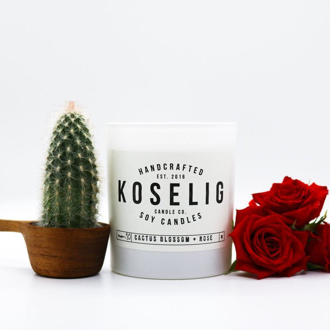 No. 10 Cactus Blossom + Rose Candle