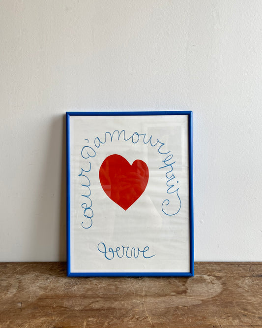 Vintage Framed Henri Matisse Art Print