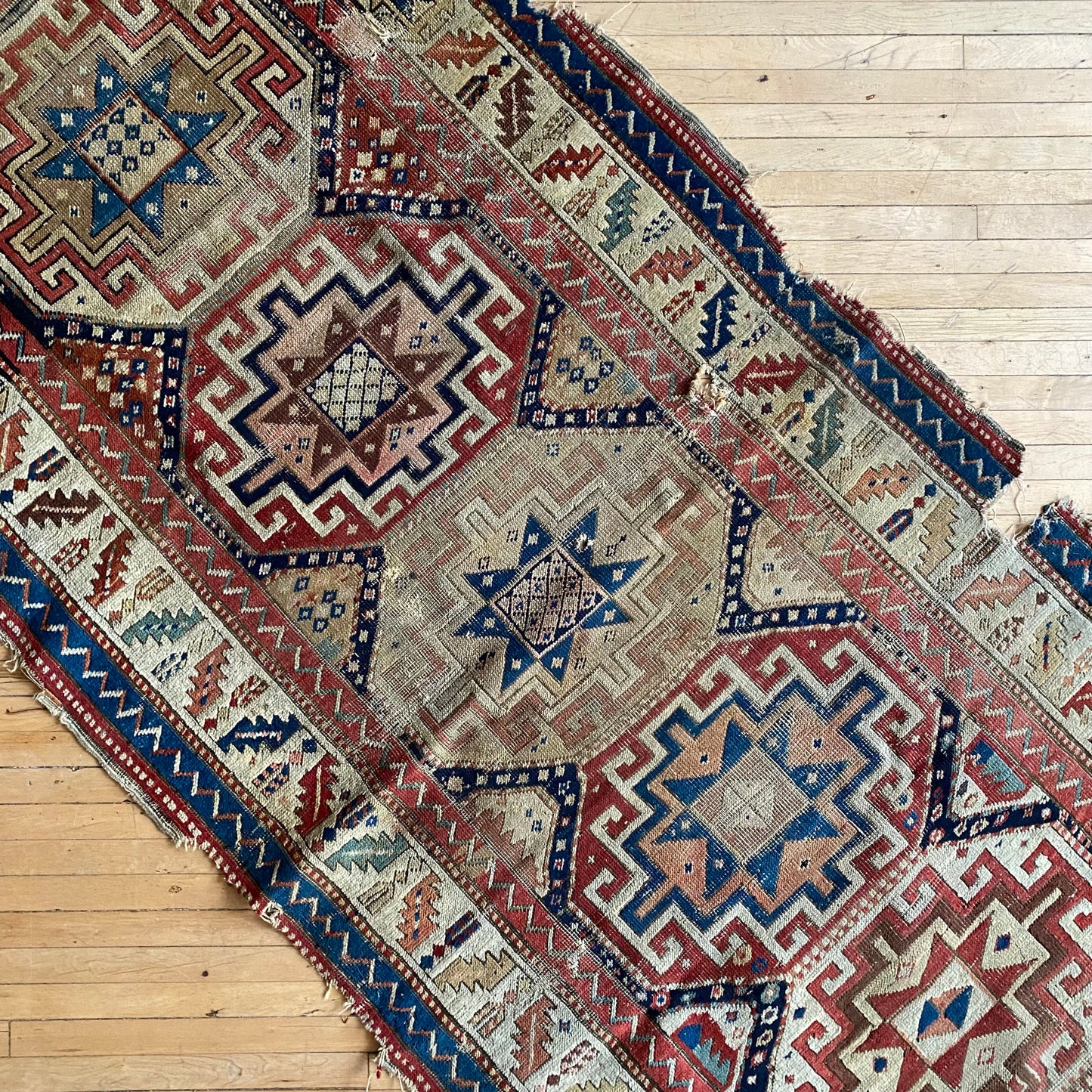 Antique Hand-knotted Rug (3’3” x 6’11”)