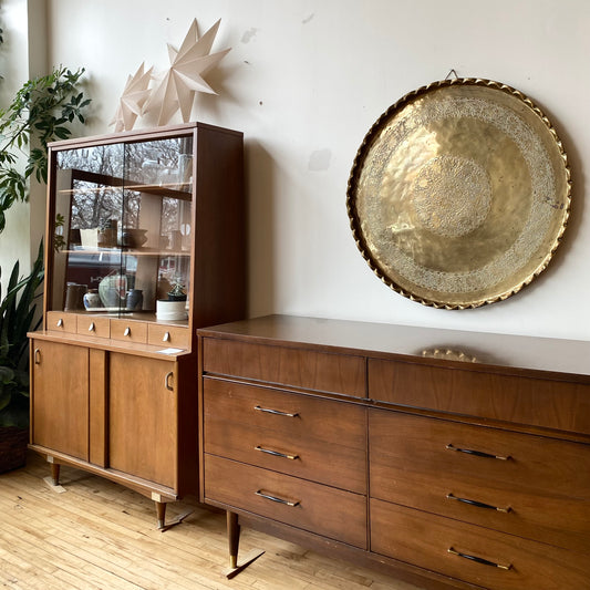 XL Vintage Brass Tray Coffee Table / Wall Decor