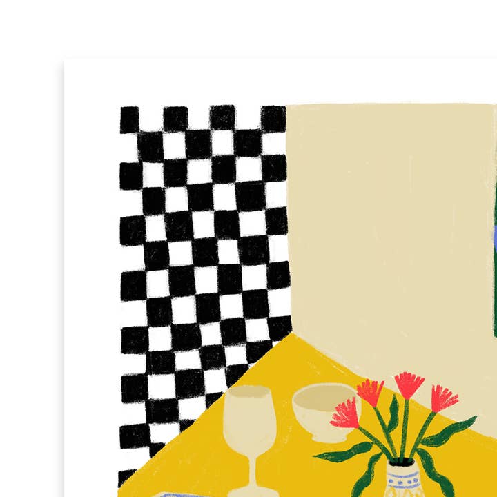 "Dining Table" Greeting Card