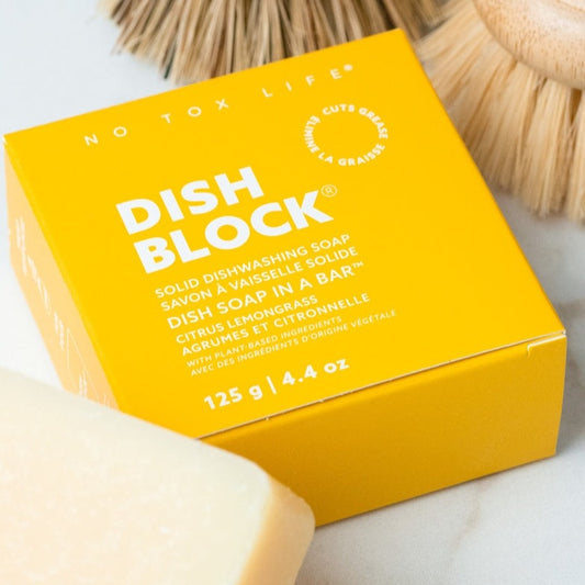 Dish Block Solid Dish Soap Bar : Citrus Lemongrass