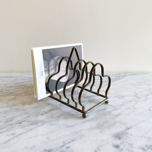 Vintage Toast Caddy / Letter Organizer