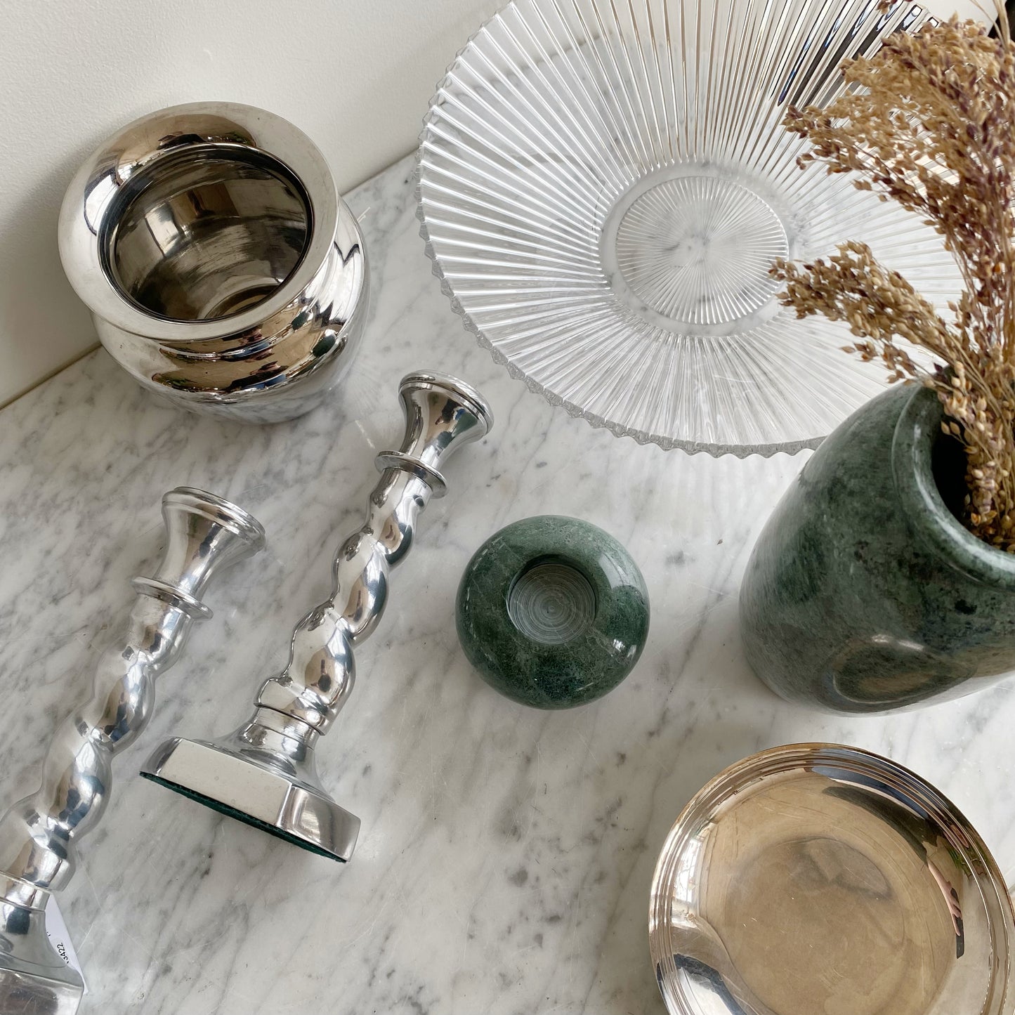 Vintage "Starburst" Glass Serving Bowl, 12”