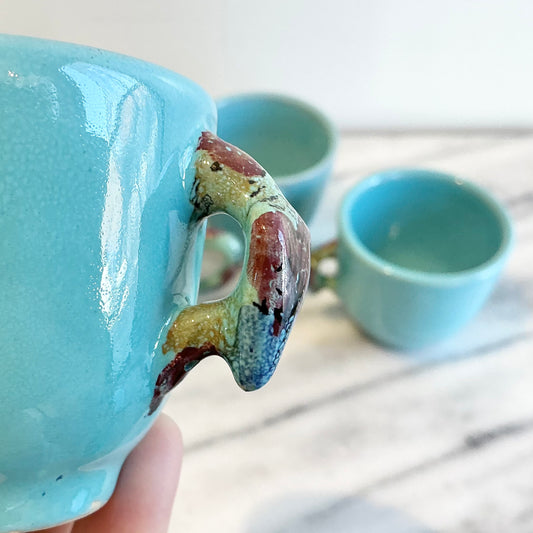 S/4 Vintage Italian “Animal” Espresso Cups