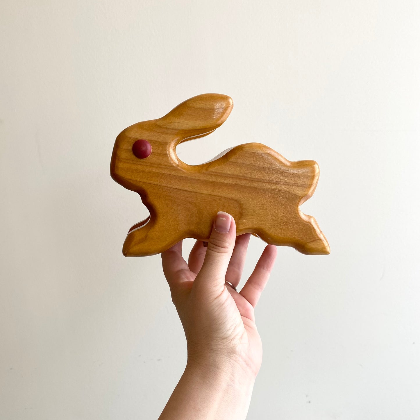Vintage Wooden Bunny Bank