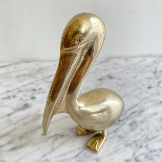 Vintage Brass Pelican, 7" (NAUTICAL COLLECTION)