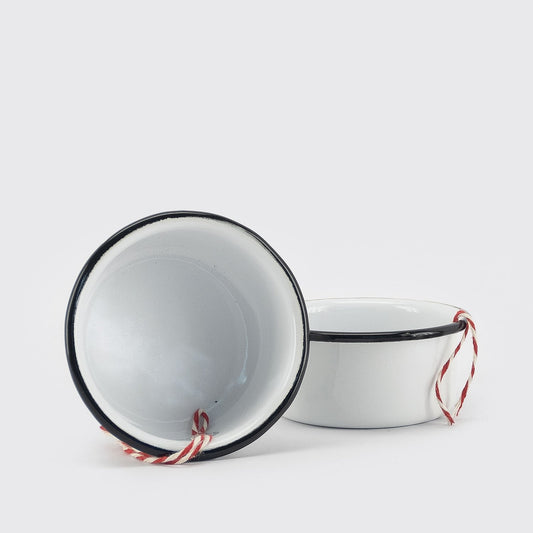 Enamel Saucer Bowl, Choose Color