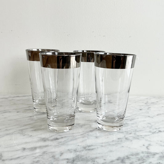 S/4 Vintage Silver Rimmed Glasses