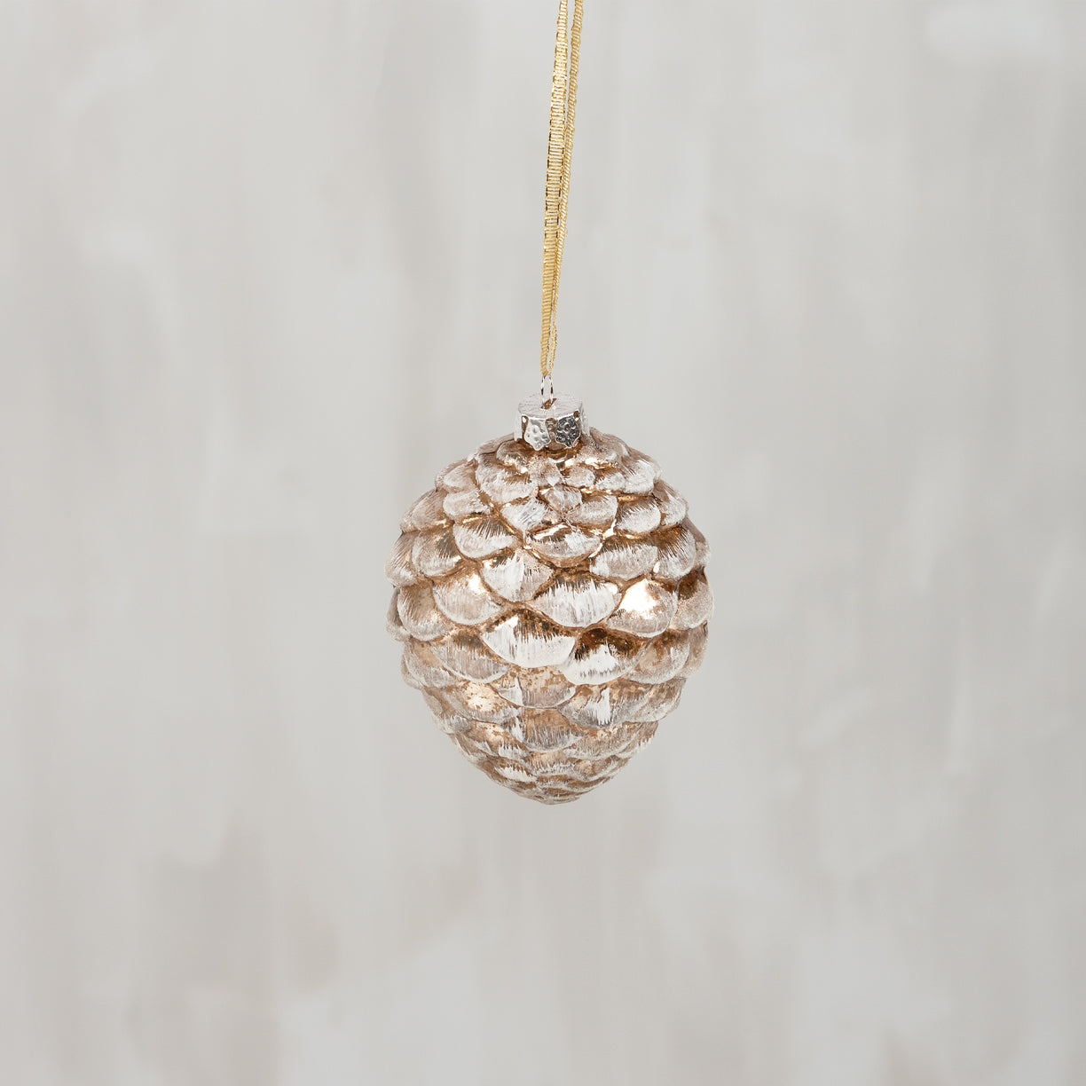 Glass Pinecone Ornament