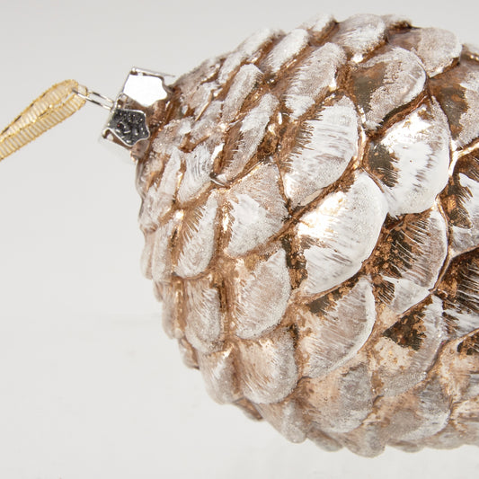 40% OFF: Glass Pinecone Ornament