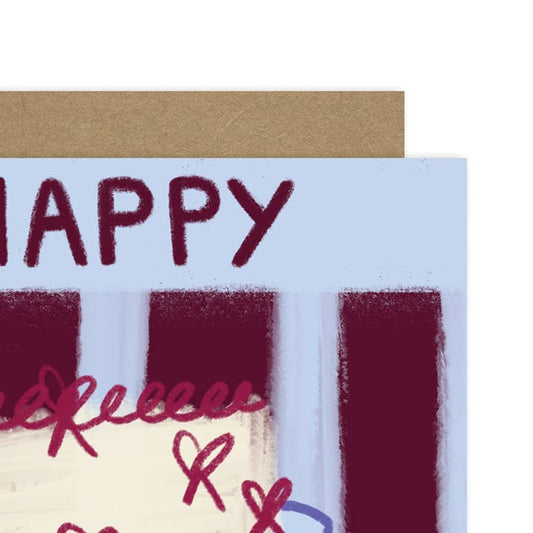 "Happy Birthday Cake" Greeting Card