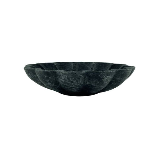 Large Handcrafted Natural Marble Bowl, 9”