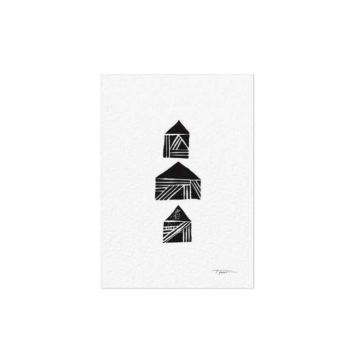Patterned Homes Mini Art Print (5x7)