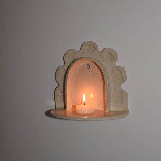 Handcrafted Shell Ceramic Grotto/Alter