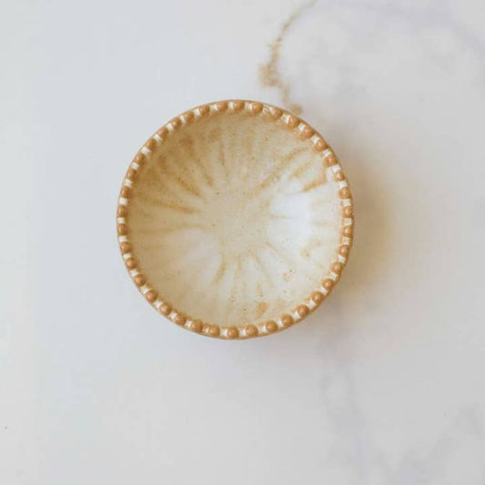 Ruffled Edge Ceramic Pinch Bowl, Choose Color