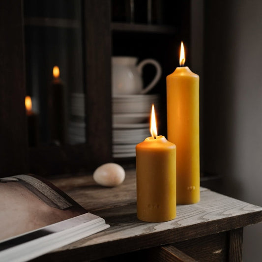 Small Big Beeswax Candle