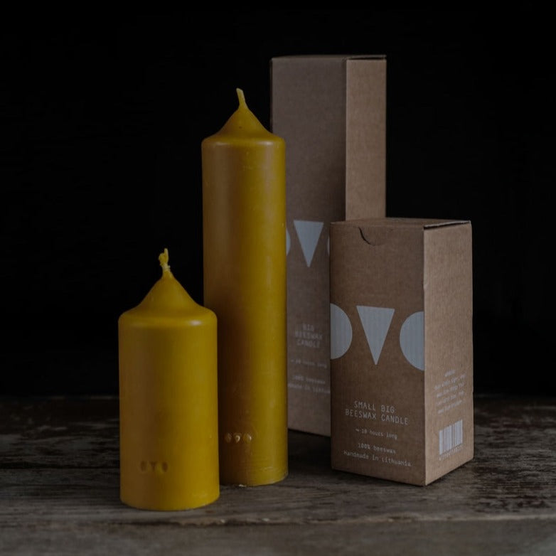 Small Big Beeswax Candle