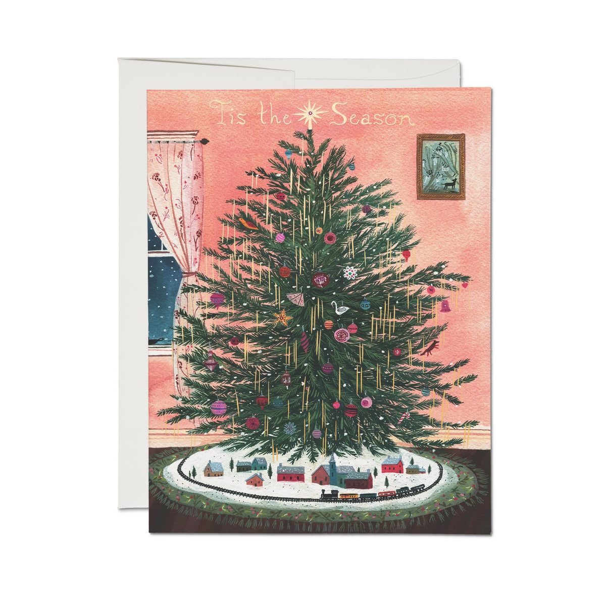 20% OFF: Tinsel Tree Holiday Greeting Card