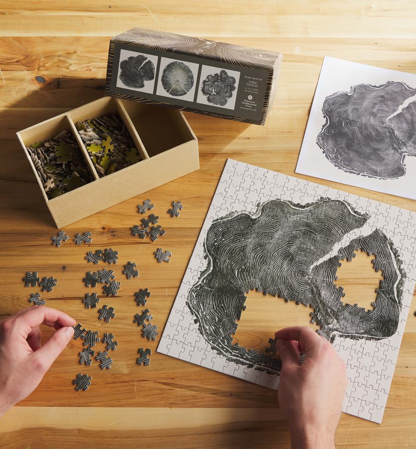 Woodcut: Three Puzzles