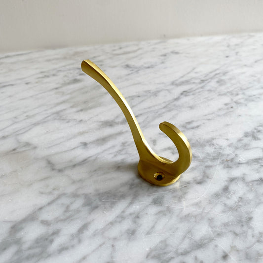 Double Brass Coat Hook