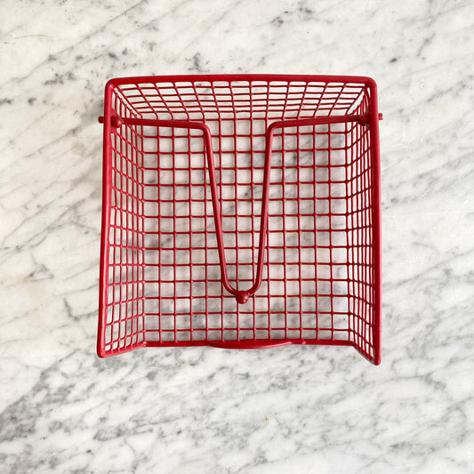 Vintage Red Wire Napkin Holder