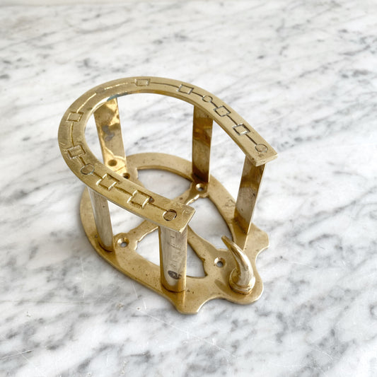 Vintage Brass Horseshoe Wall Hook