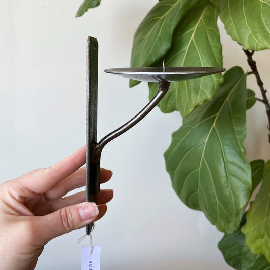 Pair of Simple Metal Candle Sconces
