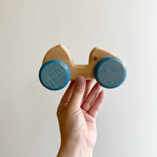 Vintage Wooden Toy Race Car