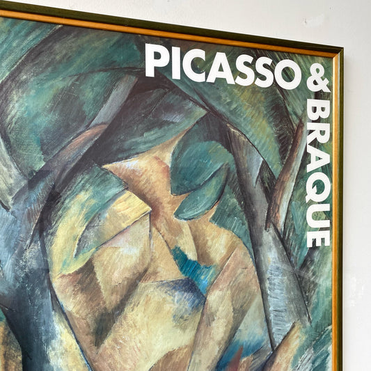 Vintage Framed Picasso & Braque Exhibition Poster Print