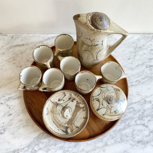 Vintage Ceramic Coffee Set (15-pc)
