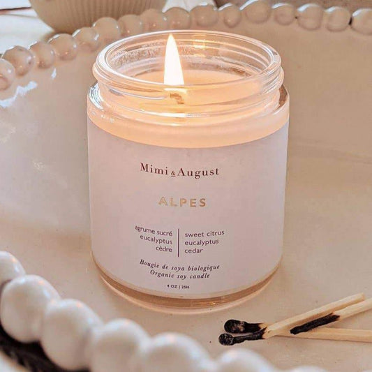 Alpes Minimal Organic Soy Candle, 8 oz