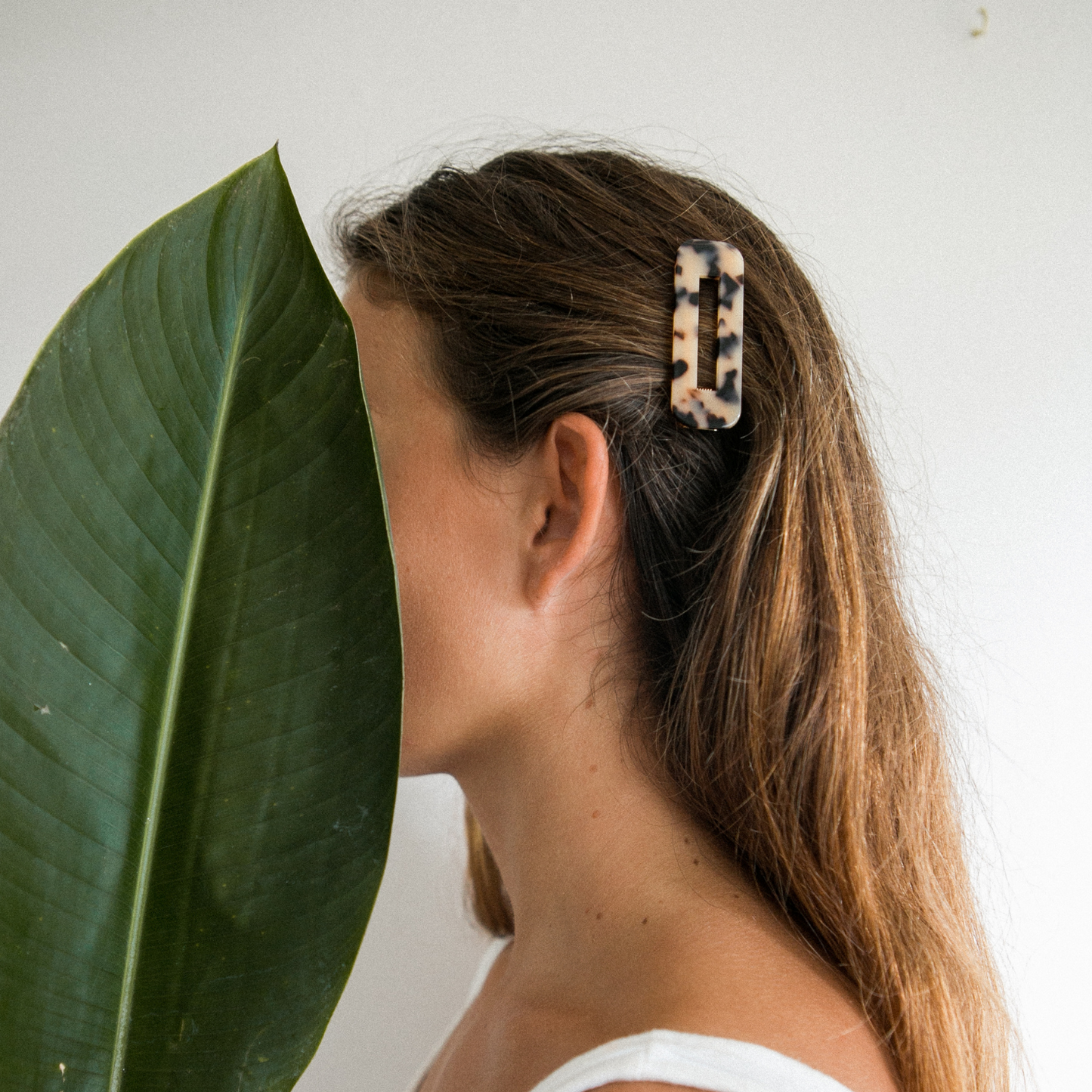 Tortoise Duo Hair Clips, IVORY