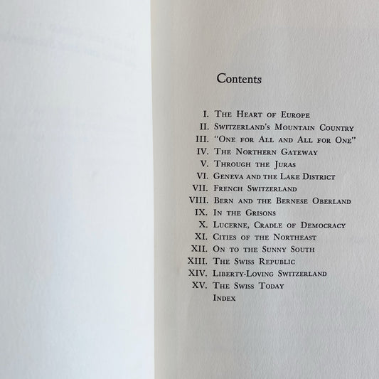 Book: The Land and People of Switzerland