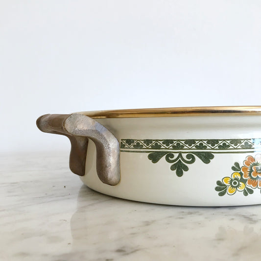 Vintage Enamelware Pan by Asta