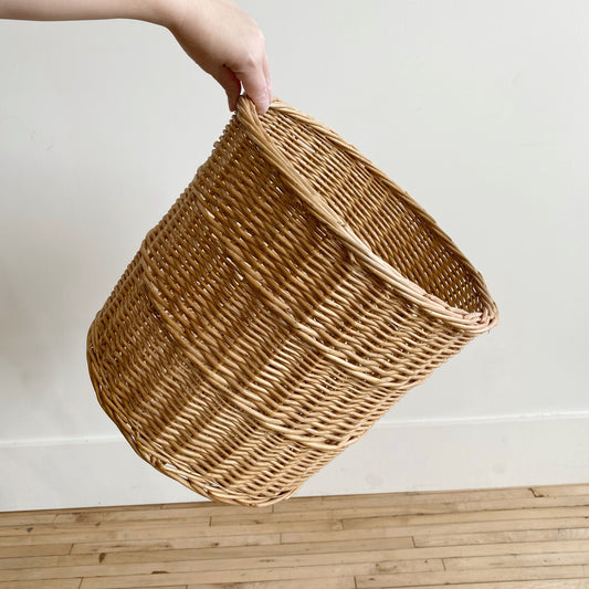 Found Vintage XL Wicker Basket