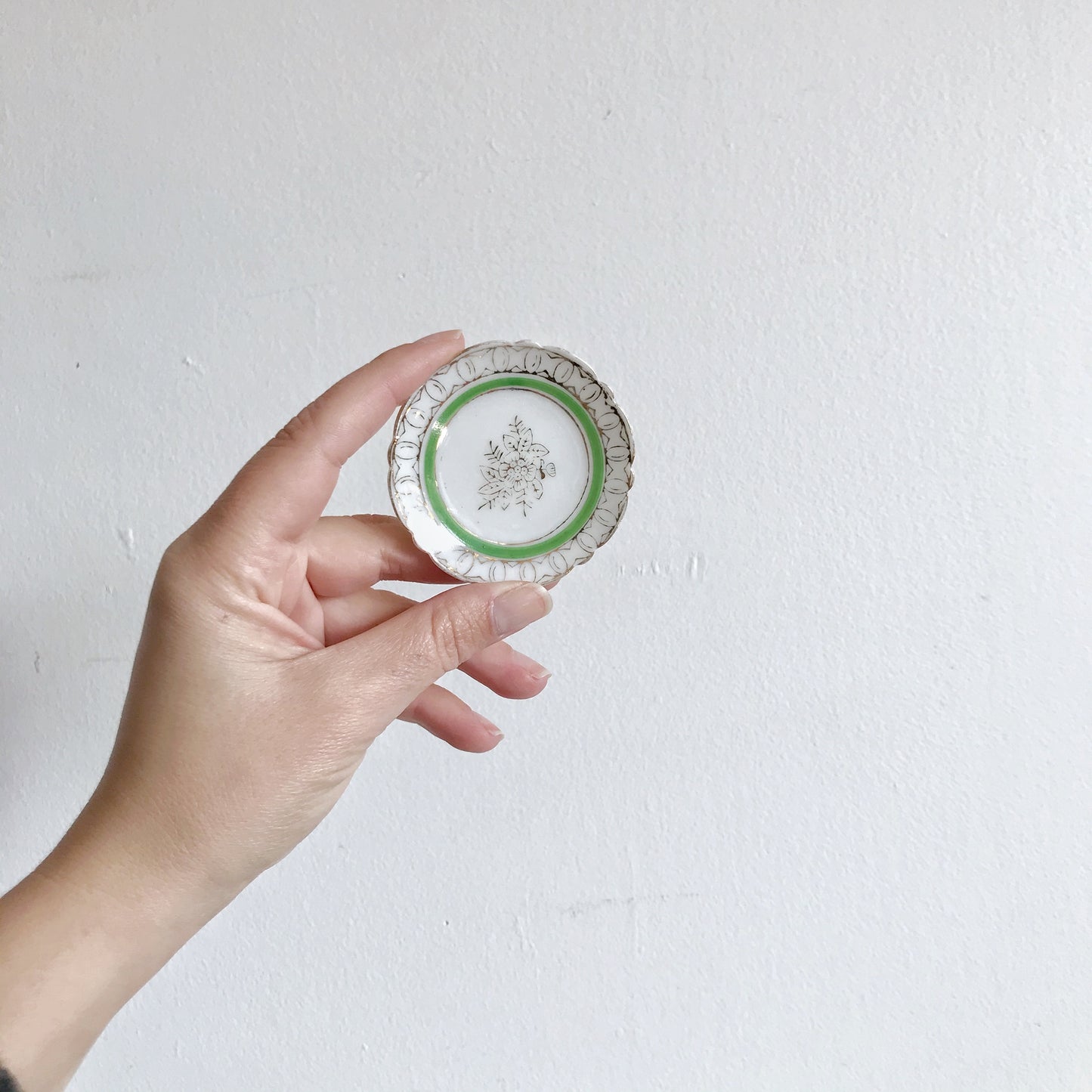 Tiny Vintage Porcelain Dish, Japan