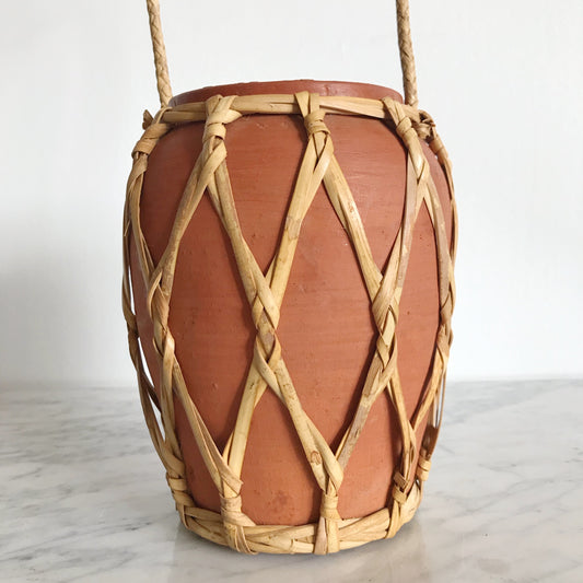 Vintage Hanging Terra-Cotta Jug