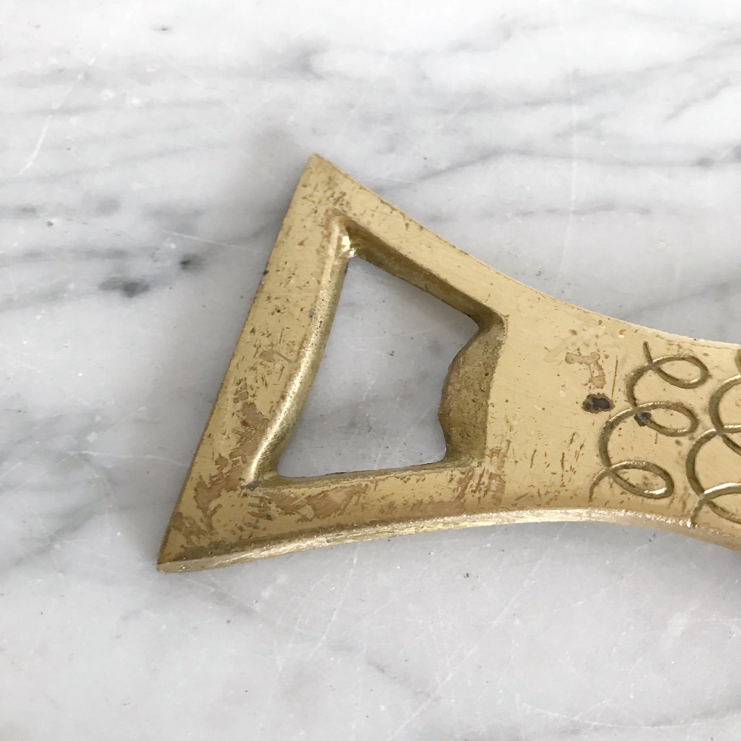 Vintage Brass Fish Bottle Opener, Israel
