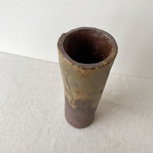 Vintage Cylindrical Studio Pottery Vase