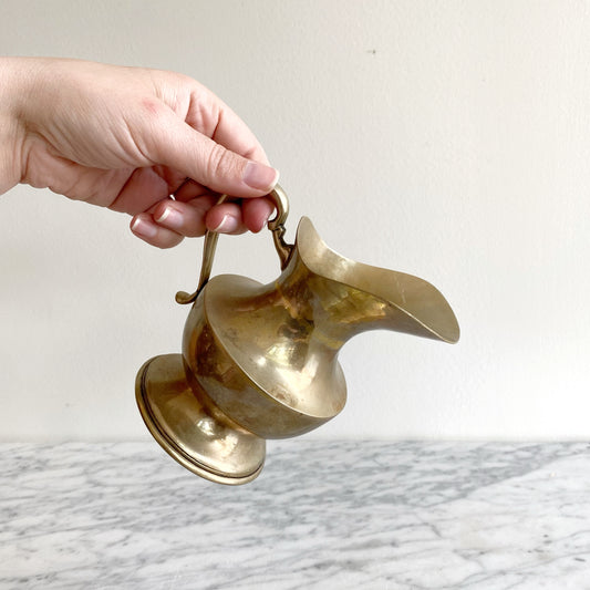 Smaller Vintage Brass Pitcher, Mexico