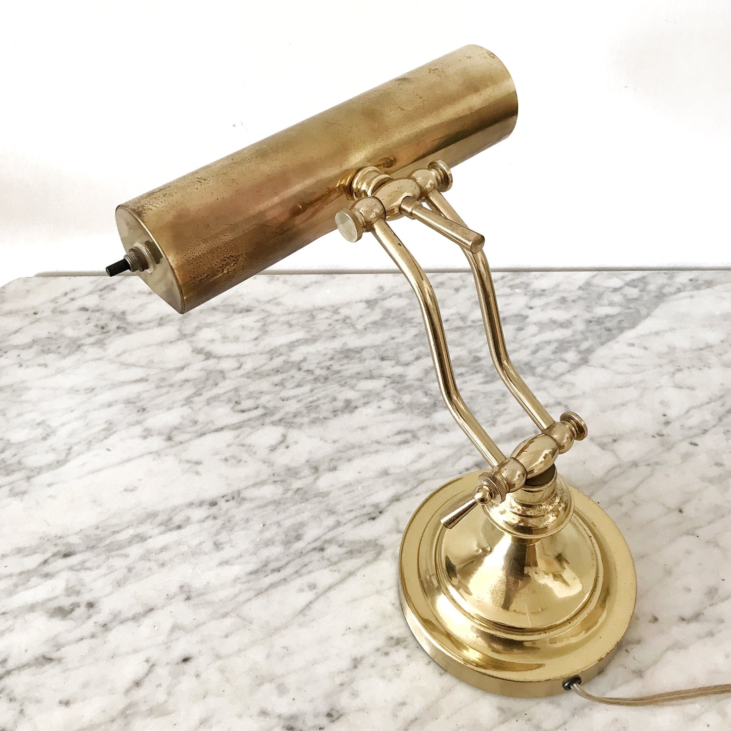 Vintage Brass Desk Lamp