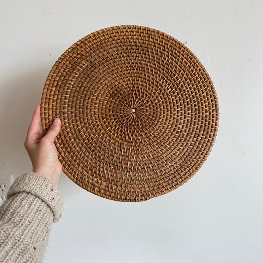 Large Woven Trivet Decor, 15.5”