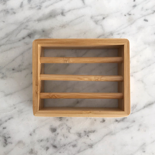 Natural Bamboo Soap Dish / Drying Shelf