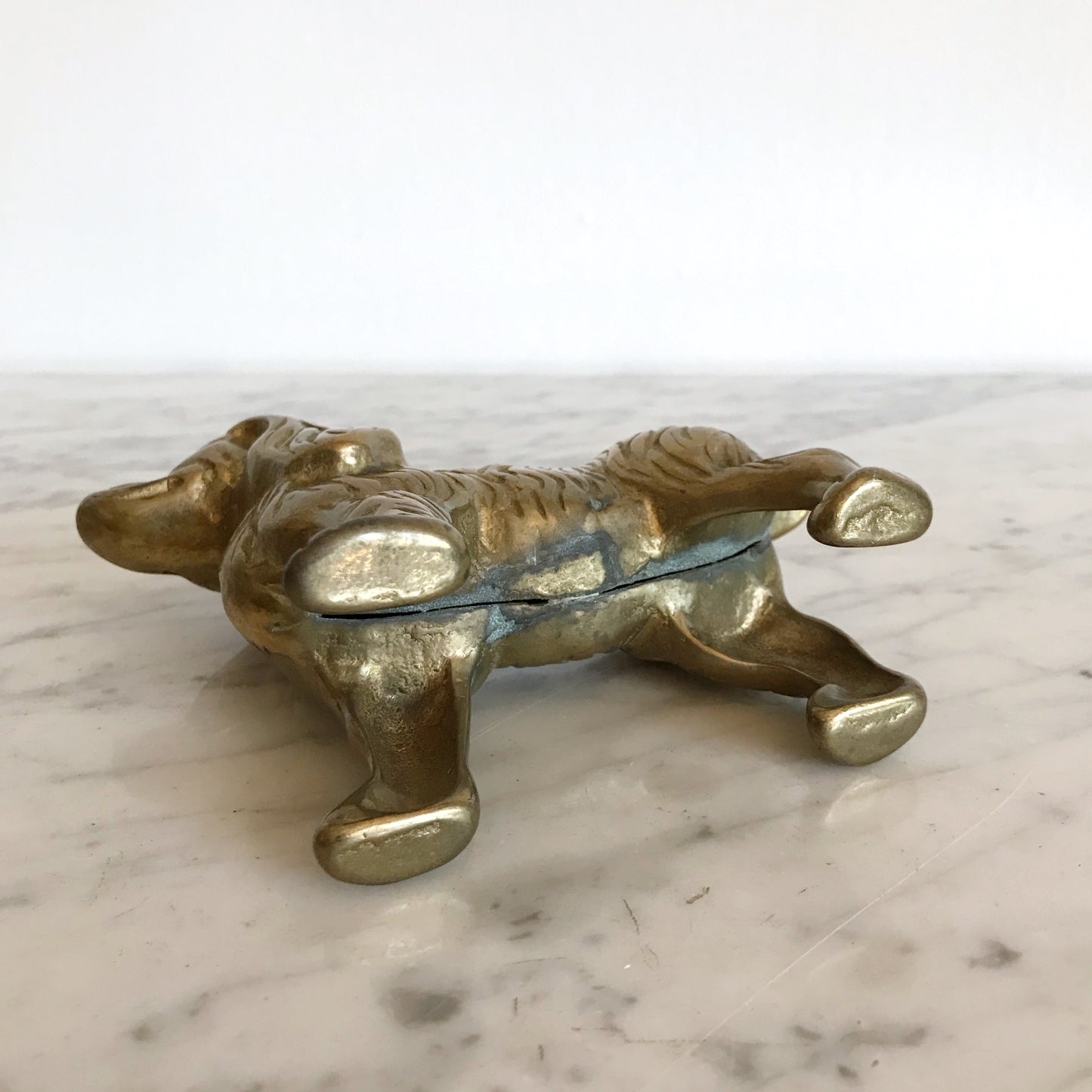 Vintage Brass Spaniel / Dog