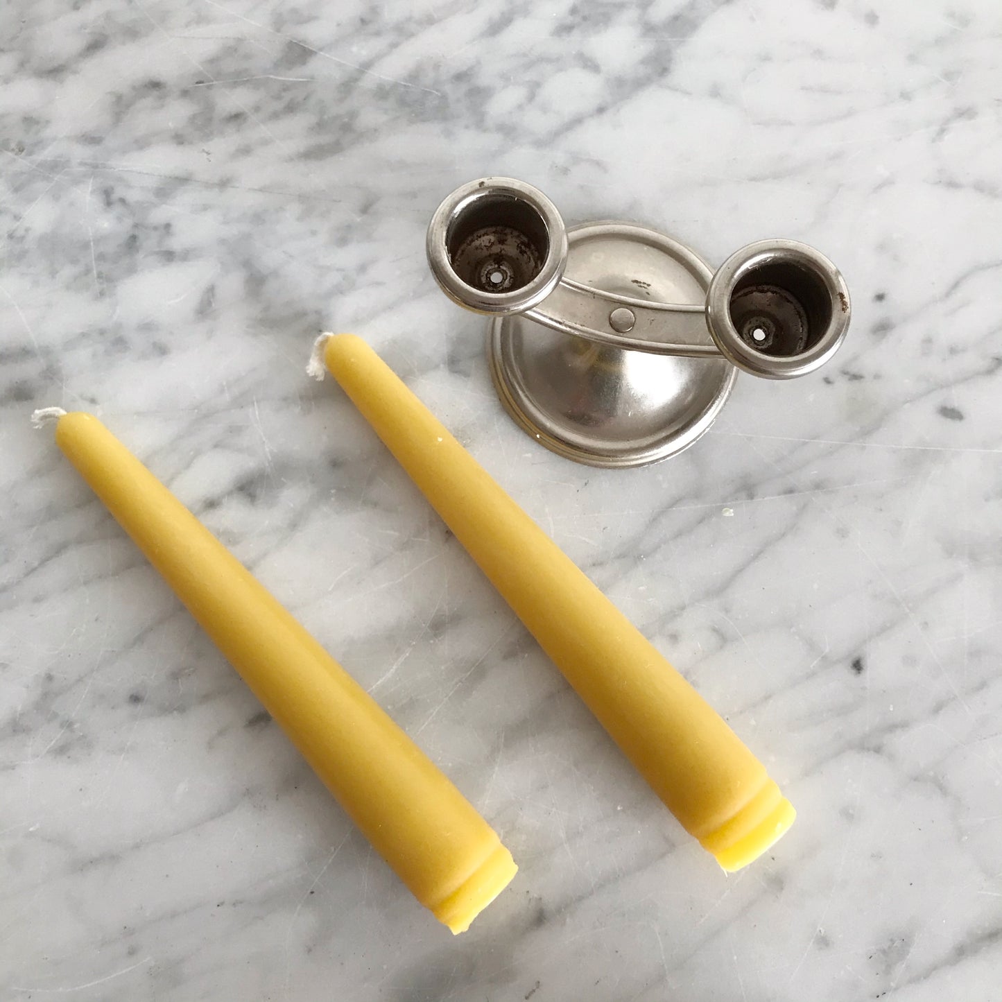 Small Vintage Double Candle Holder